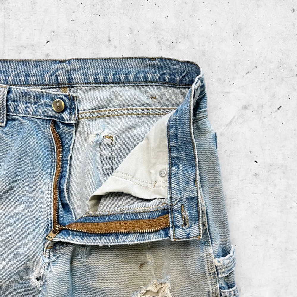 Carhartt Y2K Thrashed Carpenter Jeans, B171, Utility,  Relaxed Fit, 7 Pocket, 34 - Picture 6 of 10